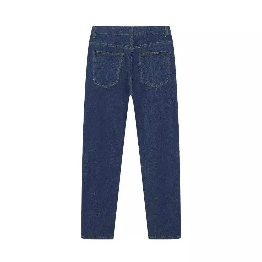 Stretch Denim Men's Pants Skinny Mid Waist jeans men work jeans for men Slim fit Denim pant for men skinny stretchy Denim jeans pant - EX-STOCK Canada