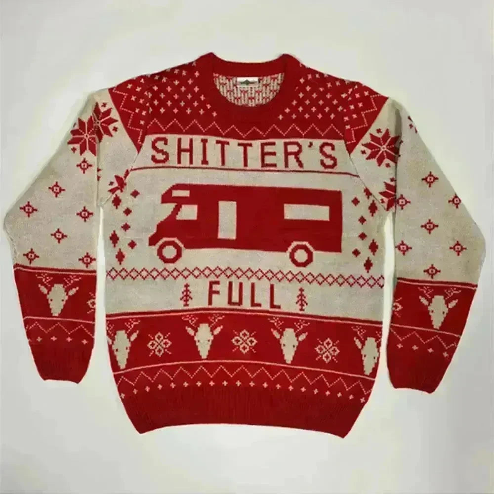 Pullover Crewneck Jacquard Christmas Sweater - EX-STOCK CANADA