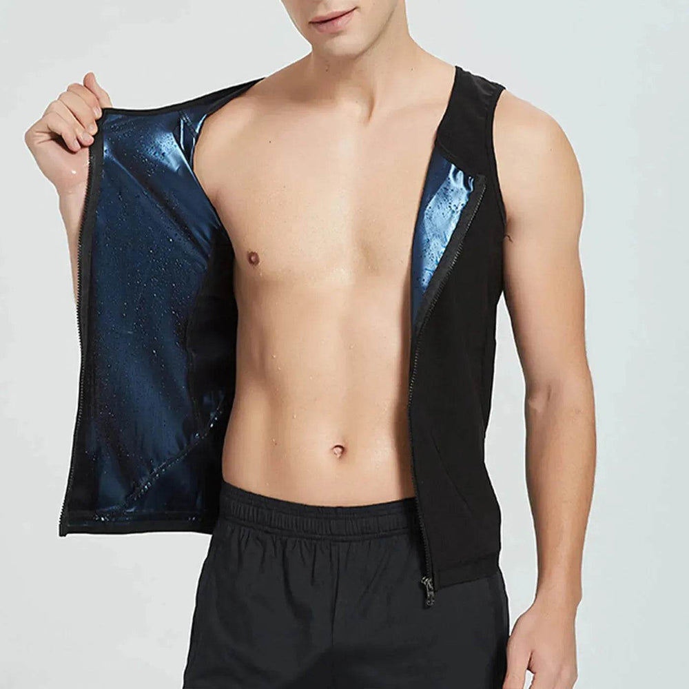 Men's Sleeveless Yoga Tank top Zip up yoga shirt - EX-STOCK Canada