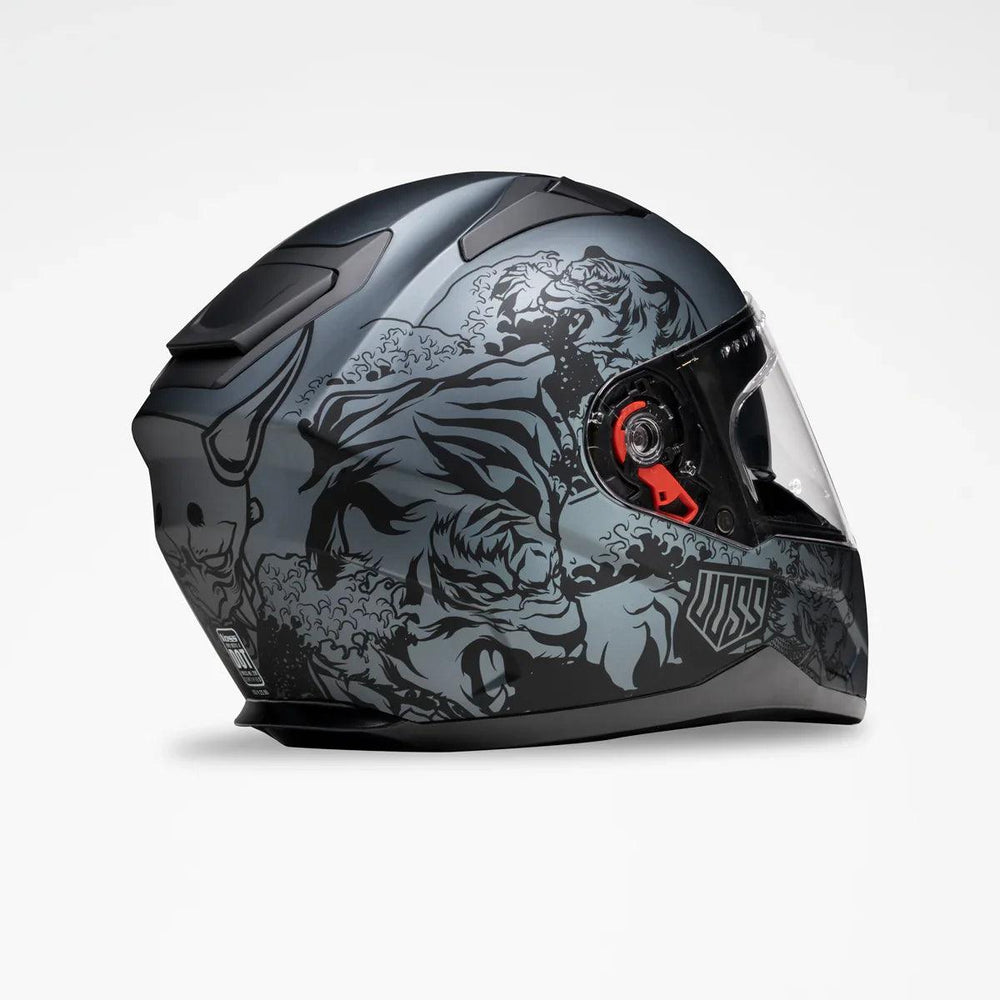 Voss 989 Moto-V Rei Motorcycle Helmet