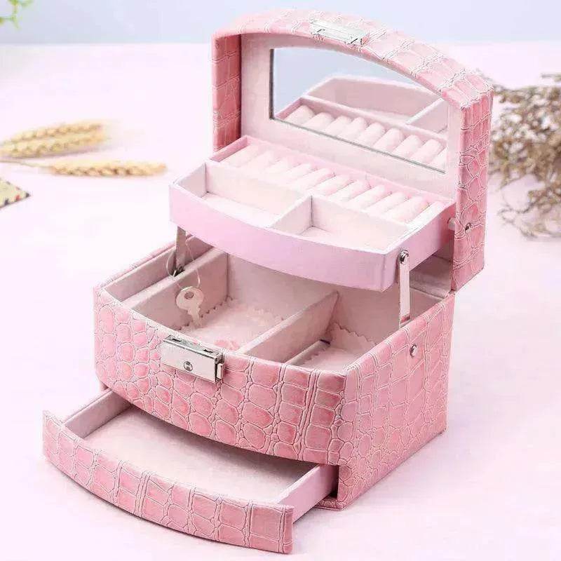 3 Layers Leather Jewelry Boxes - EX-STOCK Canada