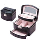 3 Layers Leather Jewelry Boxes - EX-STOCK Canada