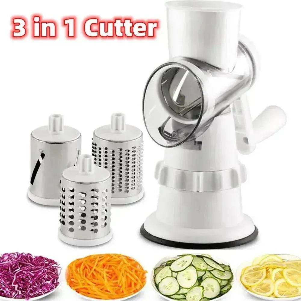 3 In 1 Vegetable Slicer Manual Kitchen Accessories Grater shredder For Vegetable Cutter chopper Home Kitchen Supplies Kitchen Gadgets - EX-STOCK Canada