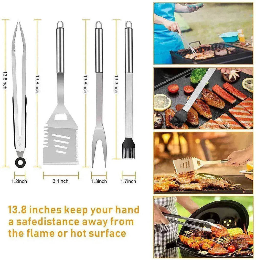 30-piece Set Of Skirt Bag Baking Set BBQ Tools Combination Apron Gift Set - EX-STOCK Canada