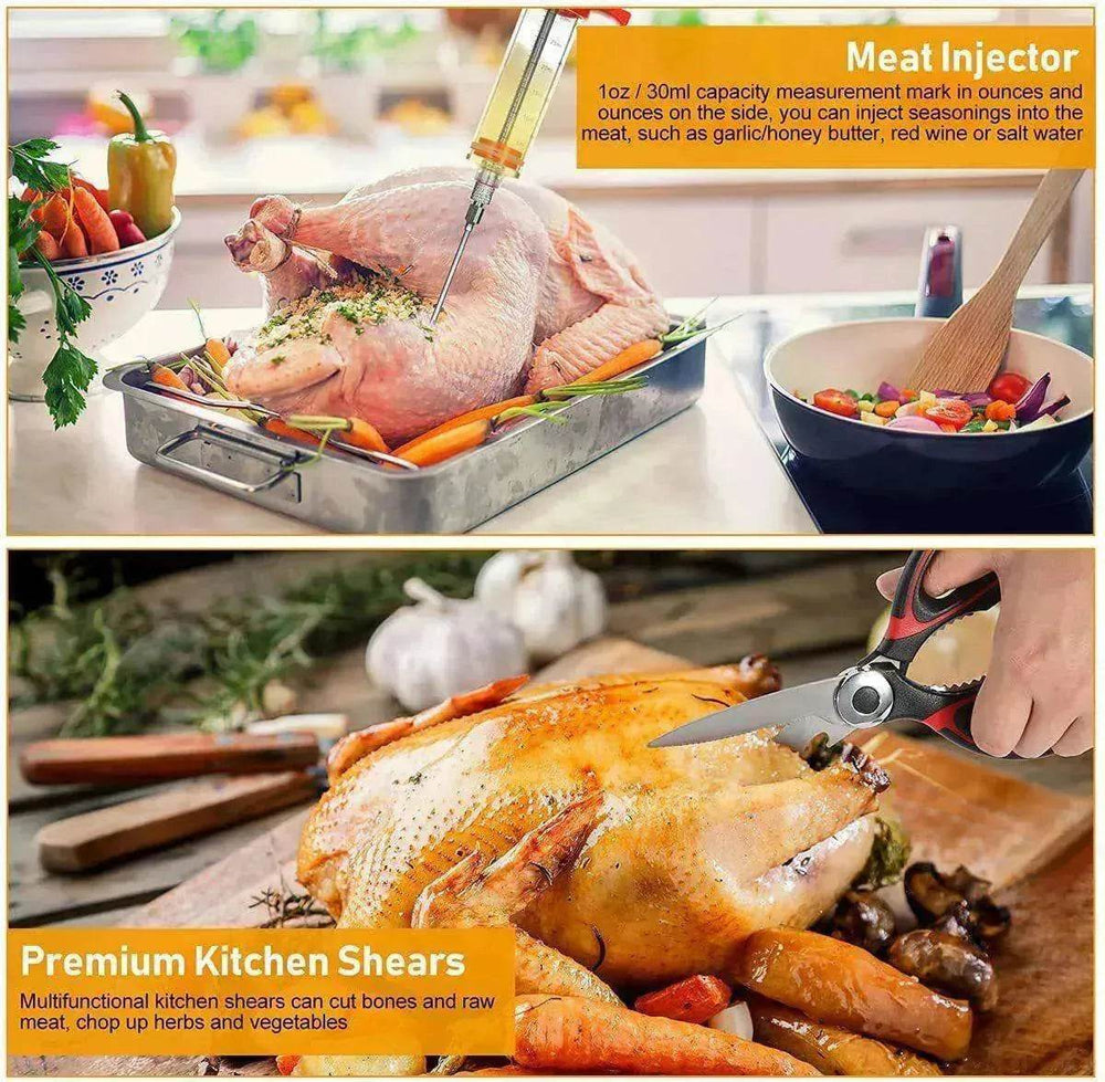 30-piece Set Of Skirt Bag Baking Set BBQ Tools Combination Apron Gift Set - EX-STOCK Canada