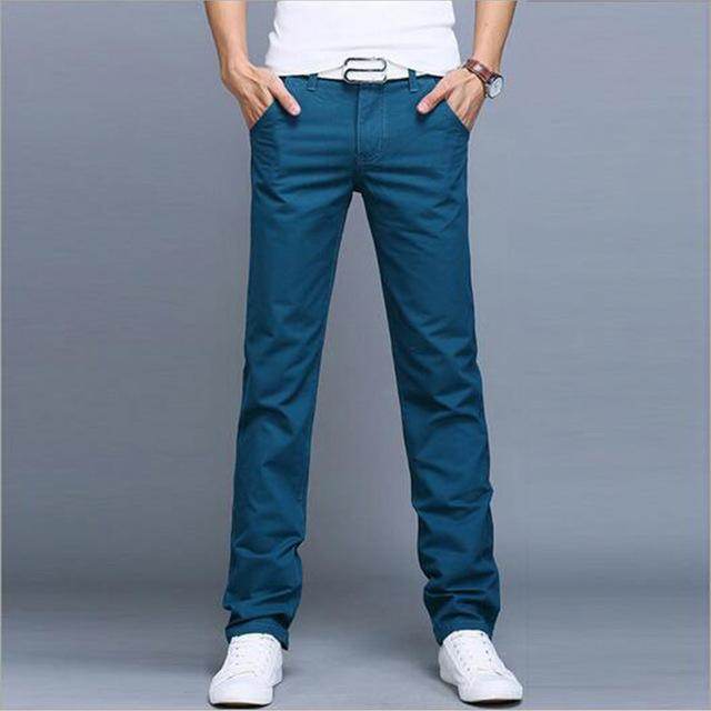 Slim fit straight leg Trouser Casual for Men's - EX-STOCK Canada