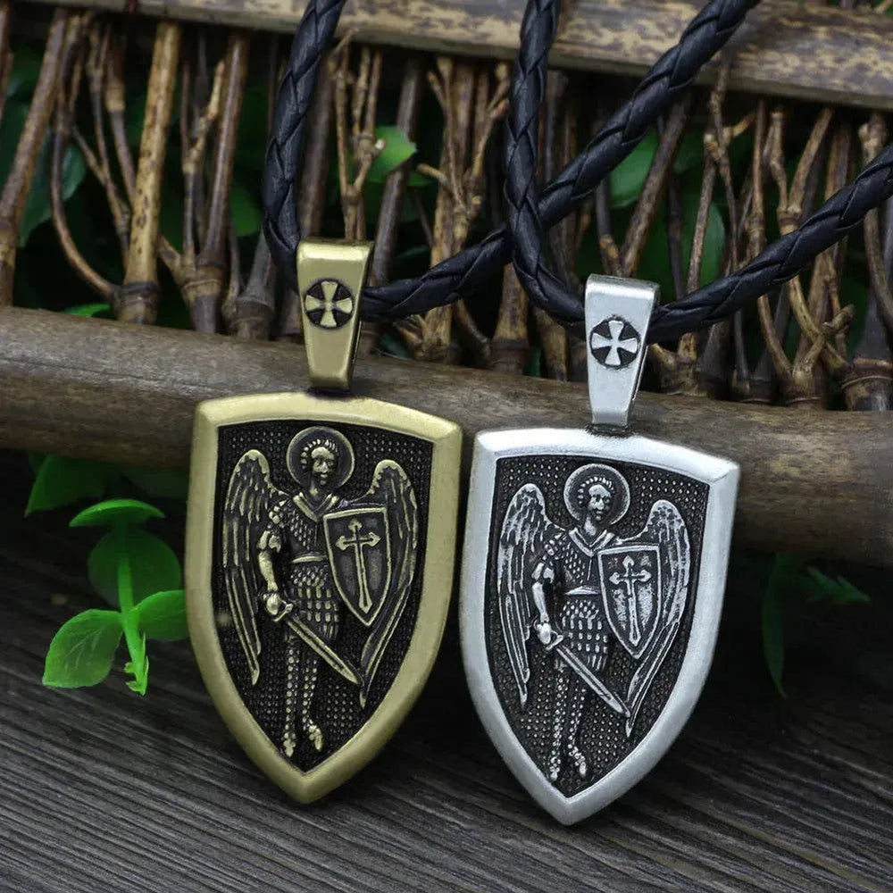 Saint Michael Archangel Pendant Necklace for men - EX-STOCK Canada