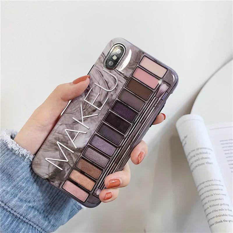 Eyeshadow Makeup-themed Silicone iPhone Case women - EX-STOCK Canada