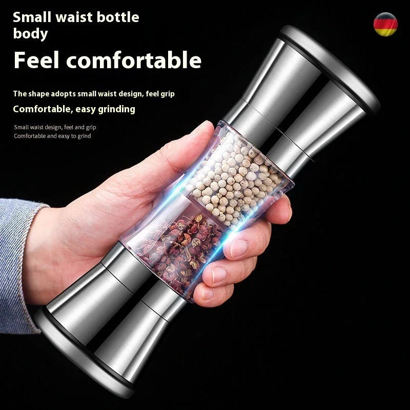 304 Double-headed Stainless Steel Pepper Grinder EX-STOCK Canada