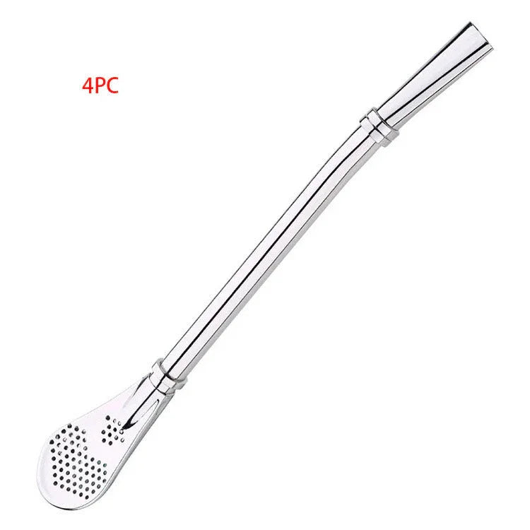 304 Stainless Steel Residue Filter Straws Spoon EX-STOCK Canada