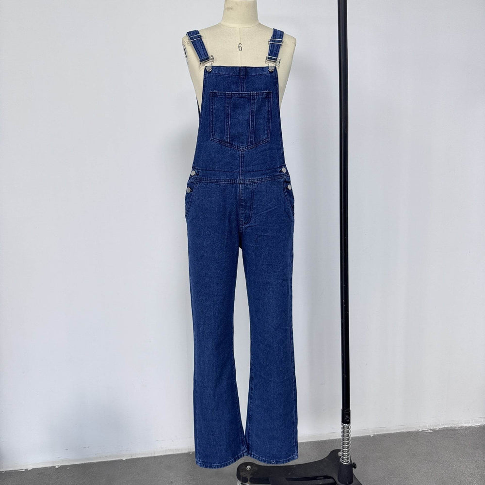 Loose Women's Denim Suspender Pants EX-STOCK Canada