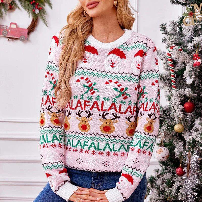Pink Sweet Knitted Sweater Autumn And Winter EX-STOCK Canada
