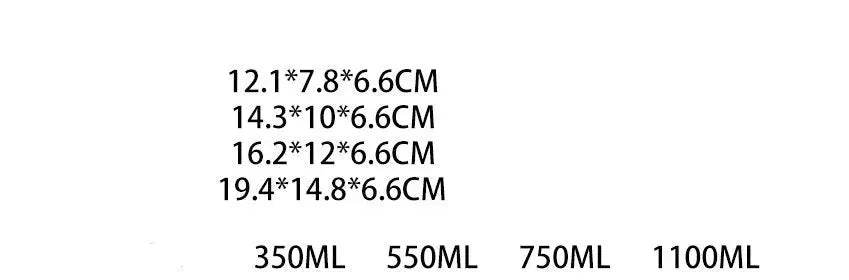 Silicone lunch containers - EX-STOCK Canada