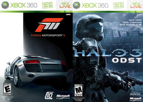 Forza Motorsport 3 e Halo 3 ODST