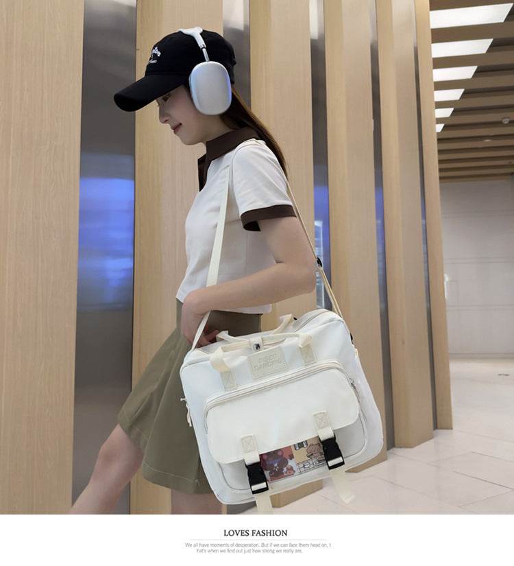 Lightweight College Soft Girl Tote Backpack Laptop Bag - EX-STOCK Canada