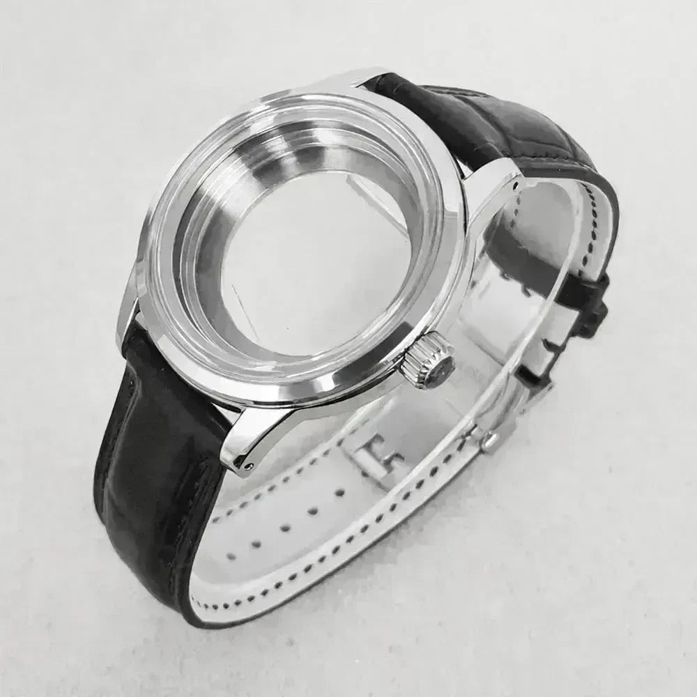Watch Case 39mm Leather Watch Strap - EX-STOCK CANADA