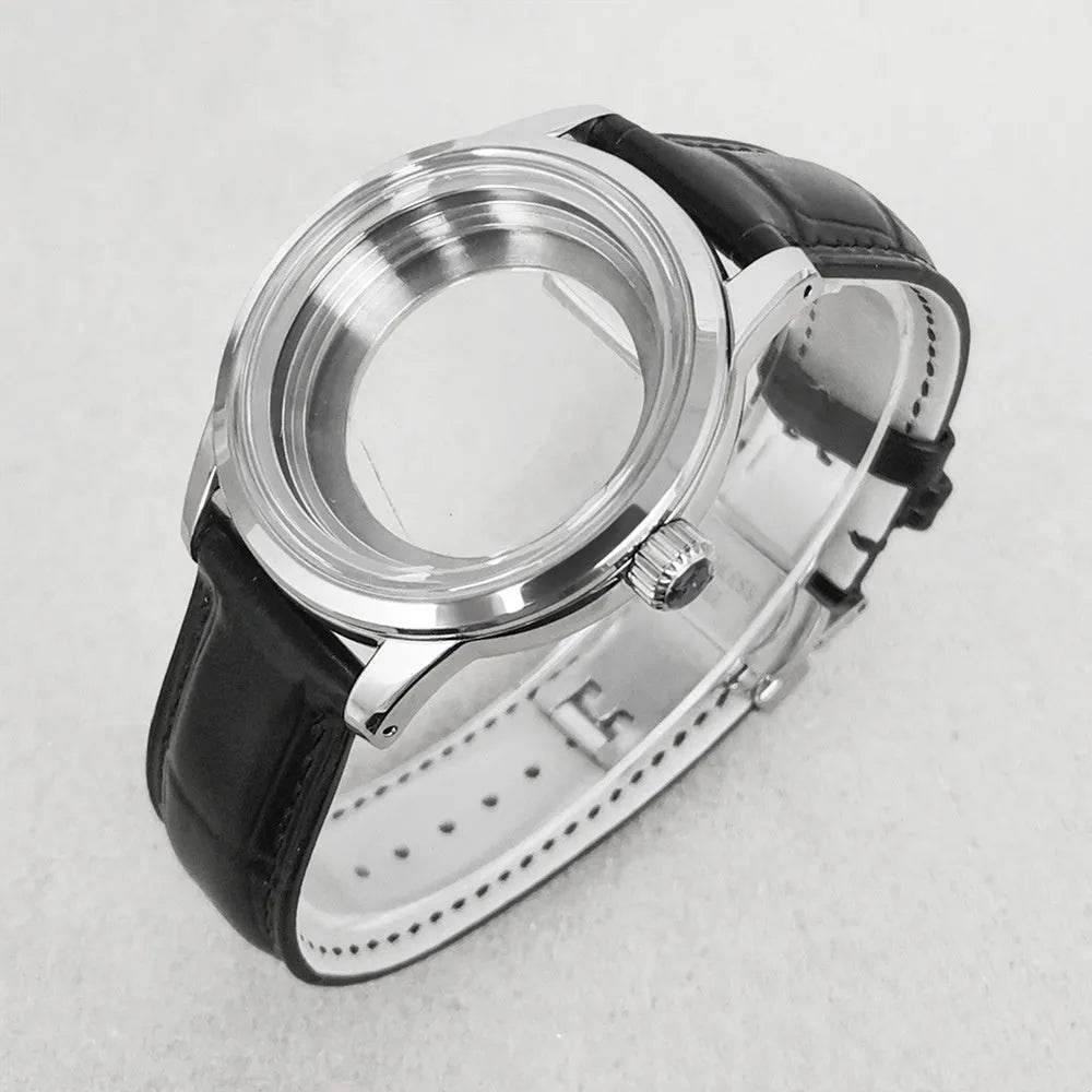 Watch Case 39mm Leather Watch Strap - EX-STOCK Canada