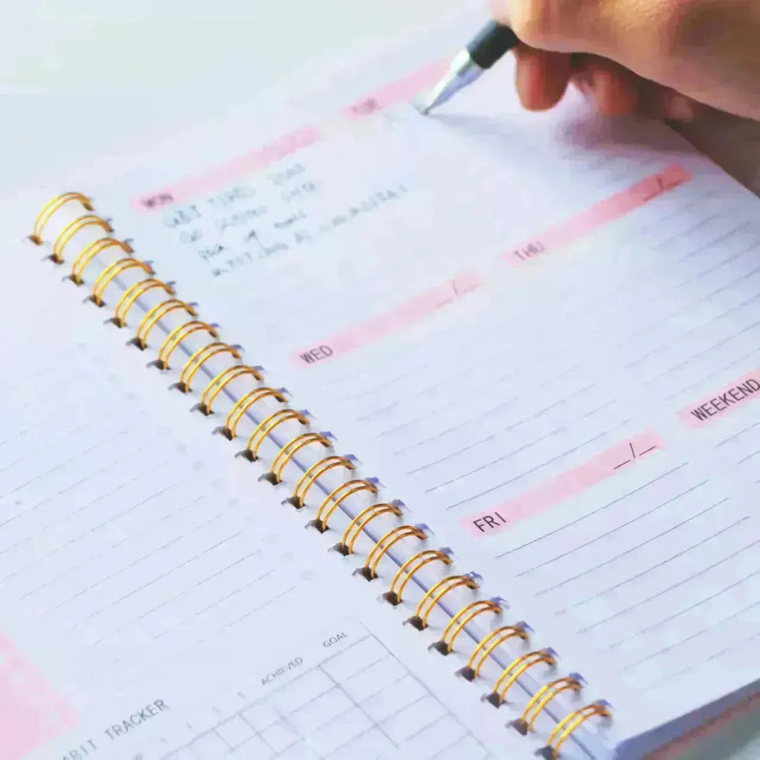 A5 intime de carnet de planificateur de l'agenda