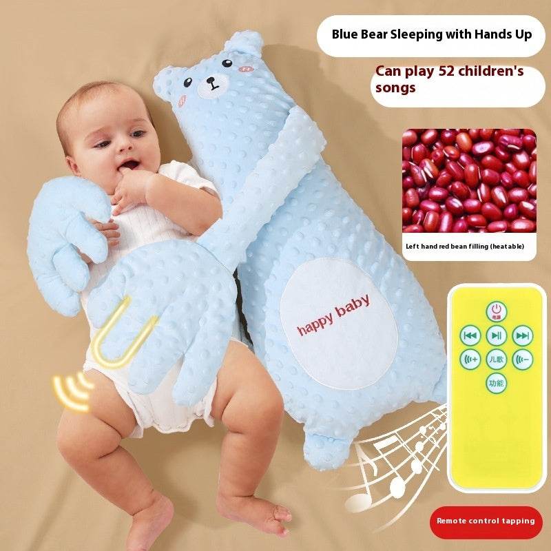 Oreiller Épuisant pour Bébé Contrôlé à Distance à Main Apaisant pour le Sommeil du Bébé Peluche Cartoon Confort pour Tout-PetitEX-STOCK Canada