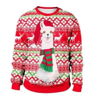Ugly Christmas Sweater For gift Santa Deer Elf Funny Pullover - EX-STOCK Canada