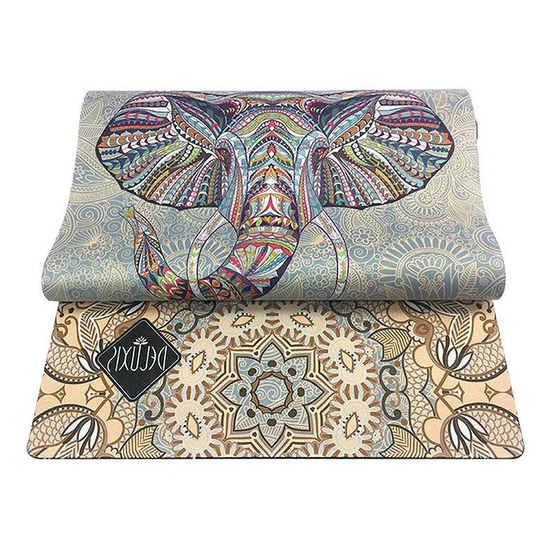 Tapis de yoga industriel en caoutchouc antidérapant avec impression en suèdeEX-STOCK Canada