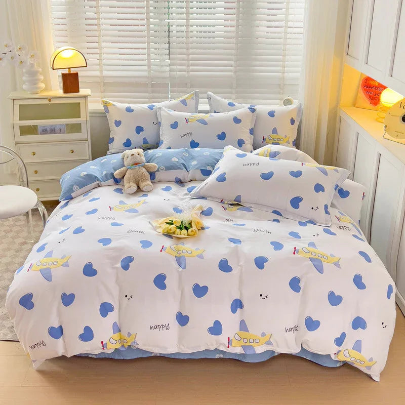 Cartoon Duvet Cover Bedding Bed Sheet Cute Quilt Cover EX-STOCK Canada