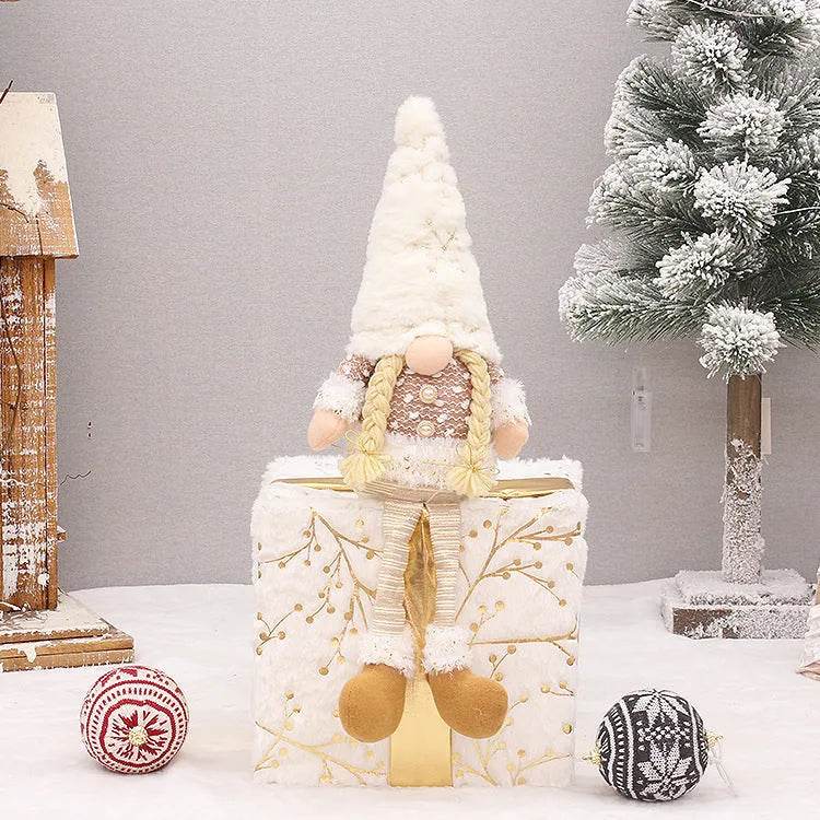 Retractable Luminous Santa Doll Rudolf Christmas Faceless Decoration Ornaments - EX-STOCK Canada