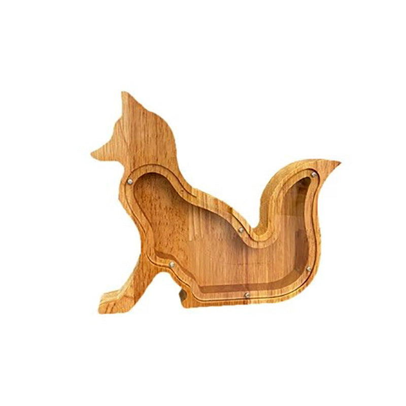 Wooden cat-shaped cutting board on a white background