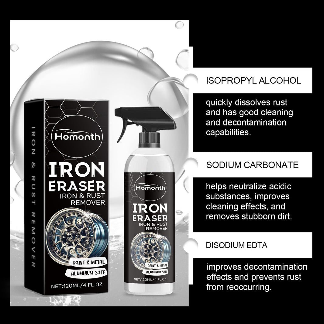 Car Rust Remover & Tire Cleaner Spray – Multi-Surface Stain & Rust Removal (120ml)
