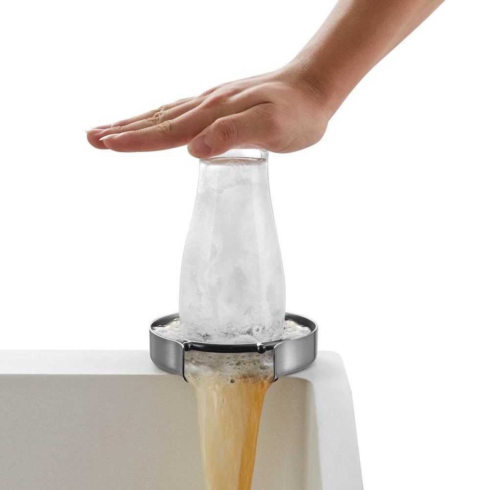 Glass Rinser, 10 Powerful Spraying Jets 360 Rotating Cup Rinser For Sink, 304 Stainless Steel Faucet Cup Washer With ABS Cup Holder For Baby Bottle, Glass Cup, Wine Glass - EX-STOCK Canada