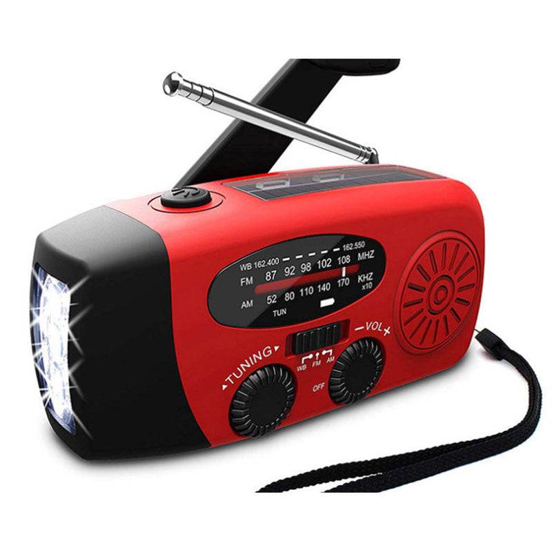 Solar Hand Crank USB charging radio flashlight - EX-STOCK Canada