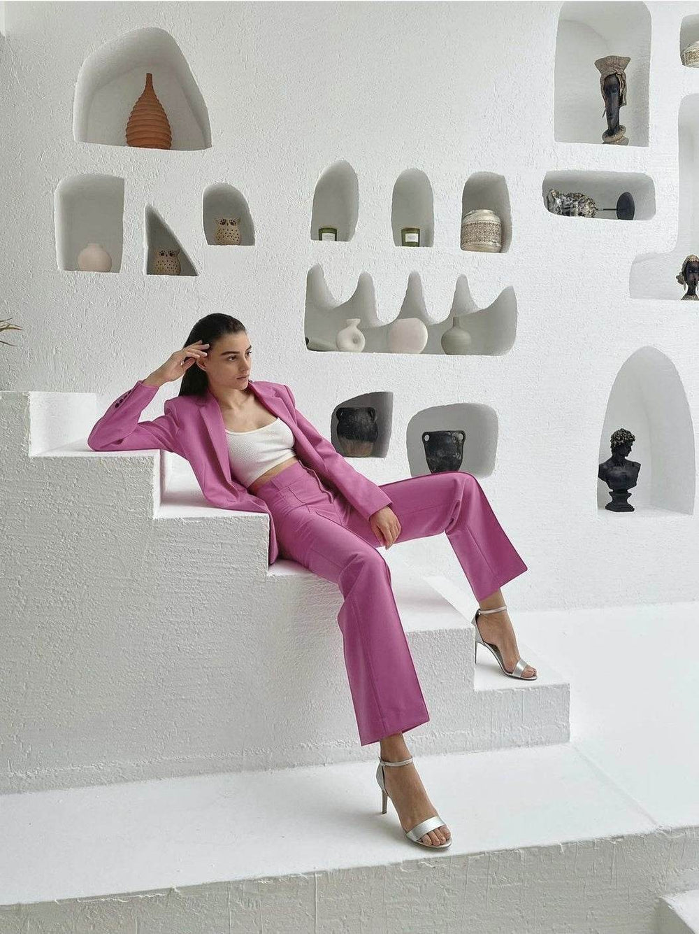 Ladies Fashion Blazer Women Pant suit - EX-STOCK Canada