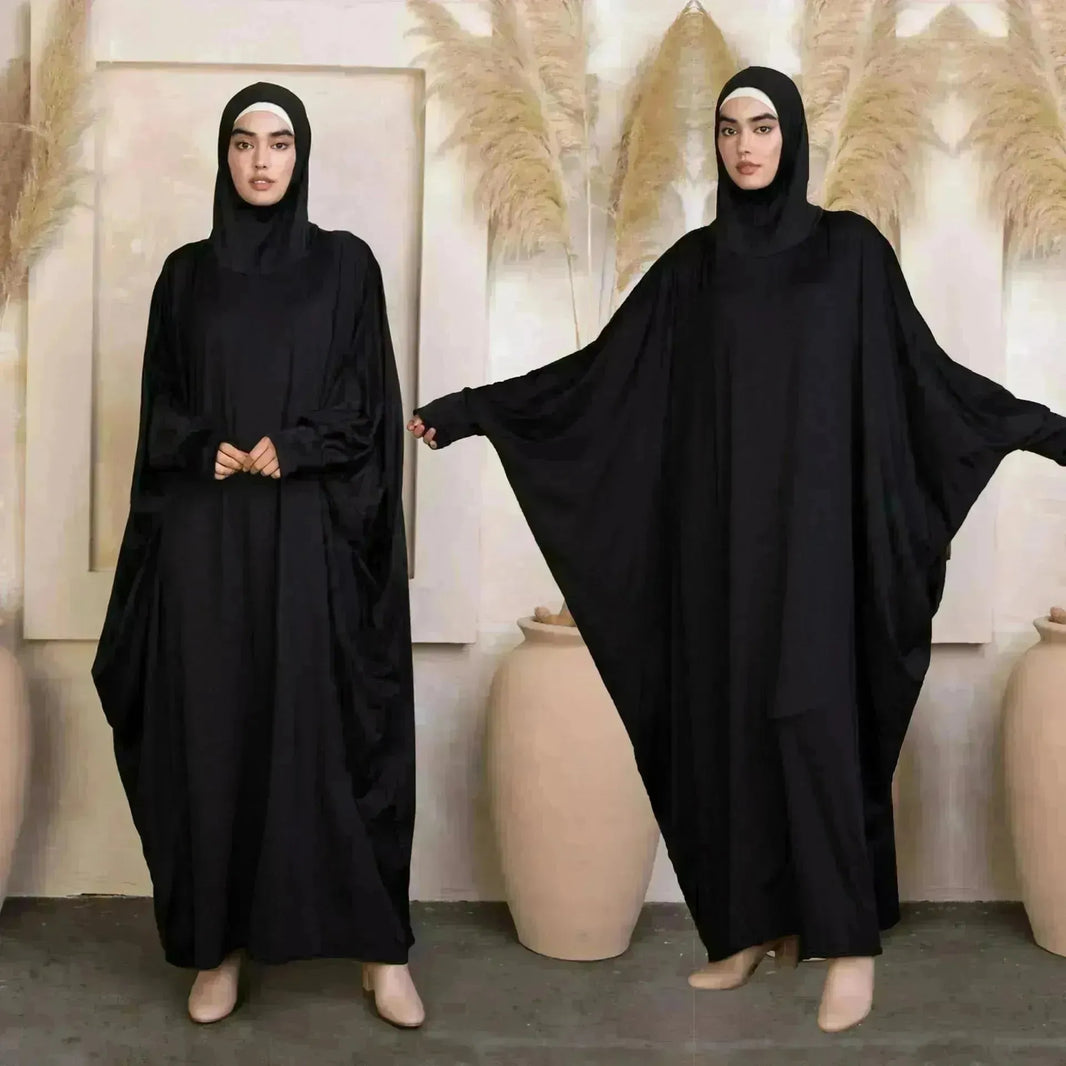 Manica batwing abaya semplice per arabarab donne eid jalabiya per donne usura islamica per donne
