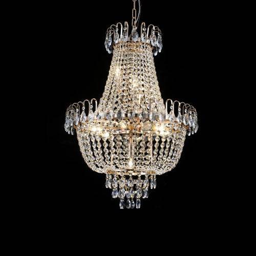 Golden Crystal Chandelier, Large Modern Luxury Chandelier, Suitable For Living Room, Dining Room, Bedroom, Hallway - No Bulb - EX-STOCK Canada