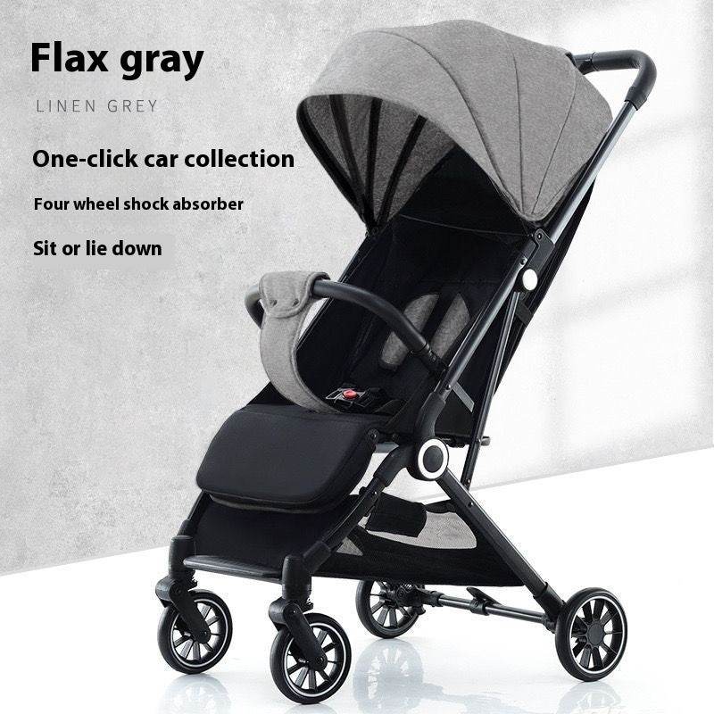 Pull Rod Type Summer Ultra-light Stroller Four Minus EX-STOCK Canada