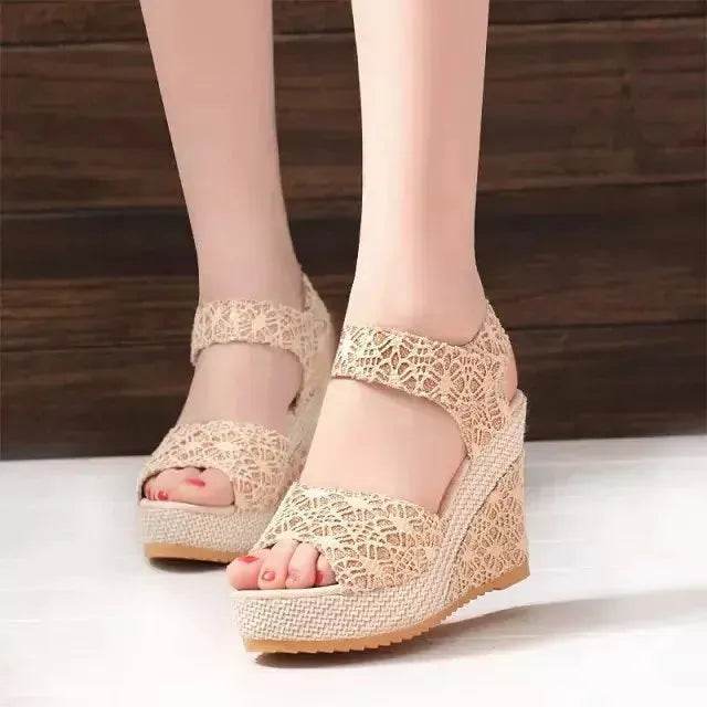 Platform High Wedge Sandals Plain Work sandals for women - EX-STOCK Canada