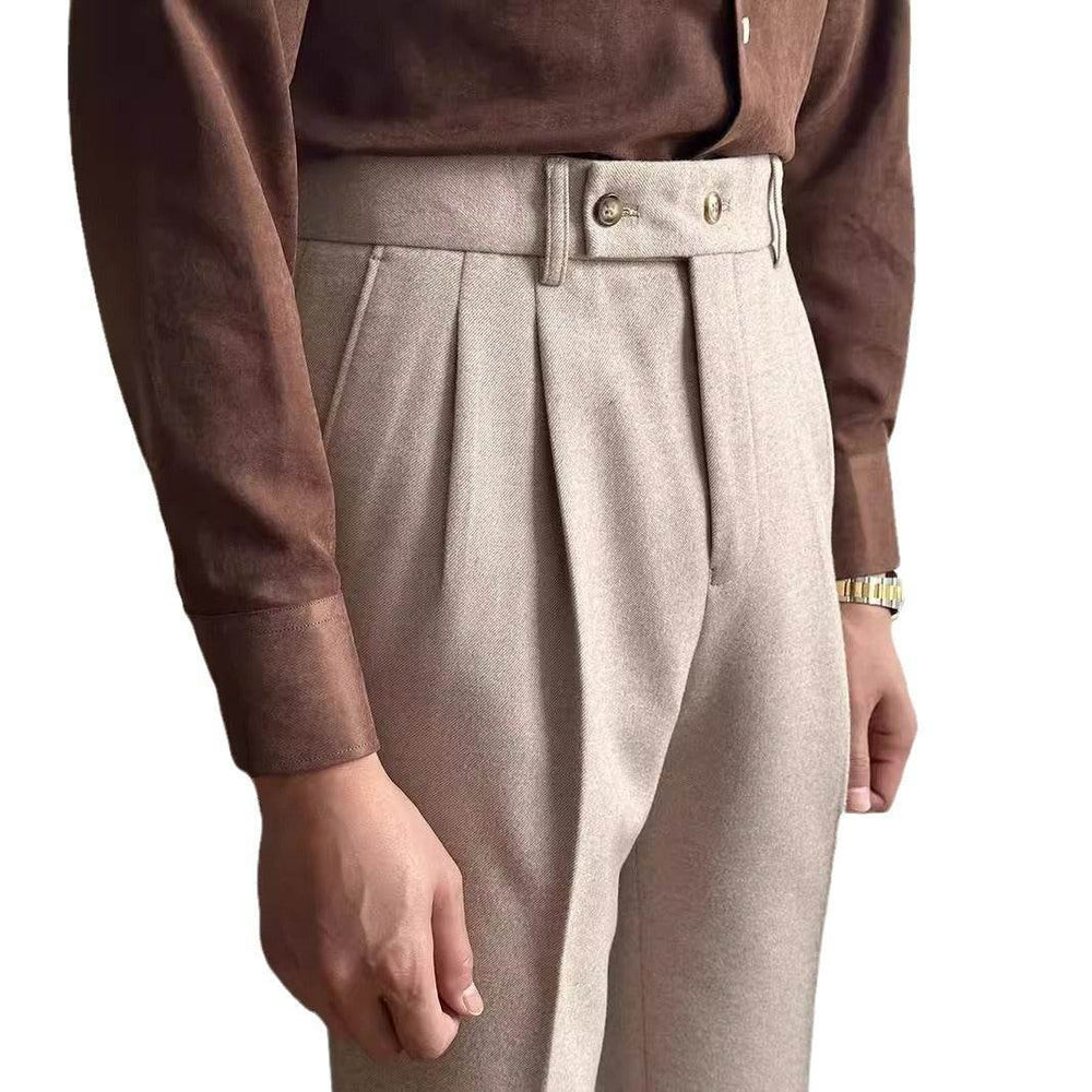 Straight Fitted All-matching formal business Office Work Suit Pants trouser For Men - EX-STOCK Canada