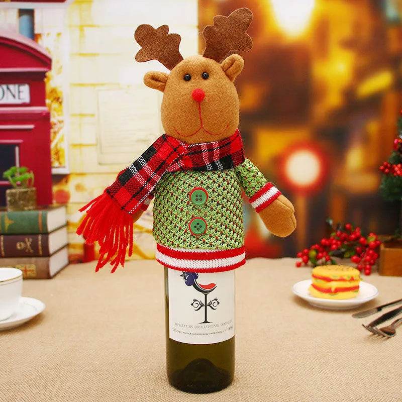 Christmas Decorations Christmas Wine Bottle Socks - EX-STOCK Canada