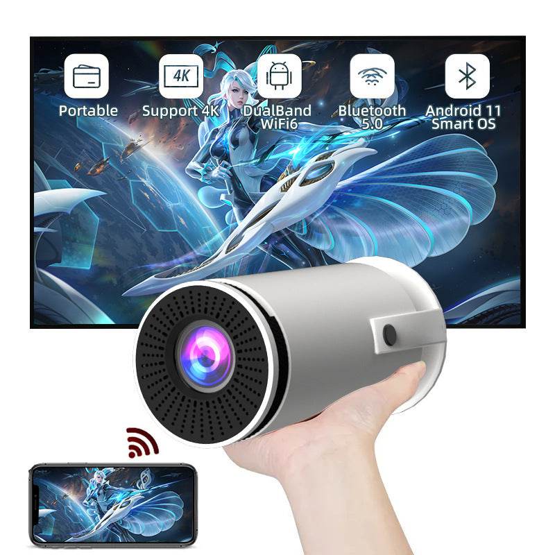 Barrel Machine Hy300 Smart AnzhuoHD Projection Screen Home Recommend Projector EX-STOCK CANADA