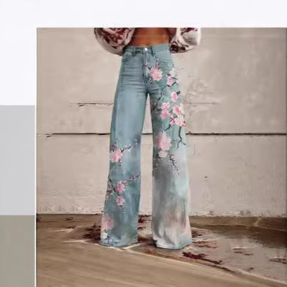 Women's Flared Thin Casual Pants