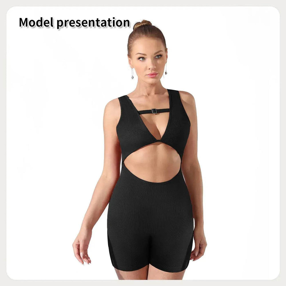 Women Cut out Unitard Short Bodysuit - EX-STOCK Canada