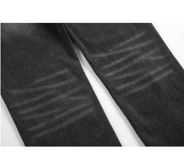Punk Beggar Ripped Denim Straight-leg Trousers Men Jeans - EX-STOCK Canada