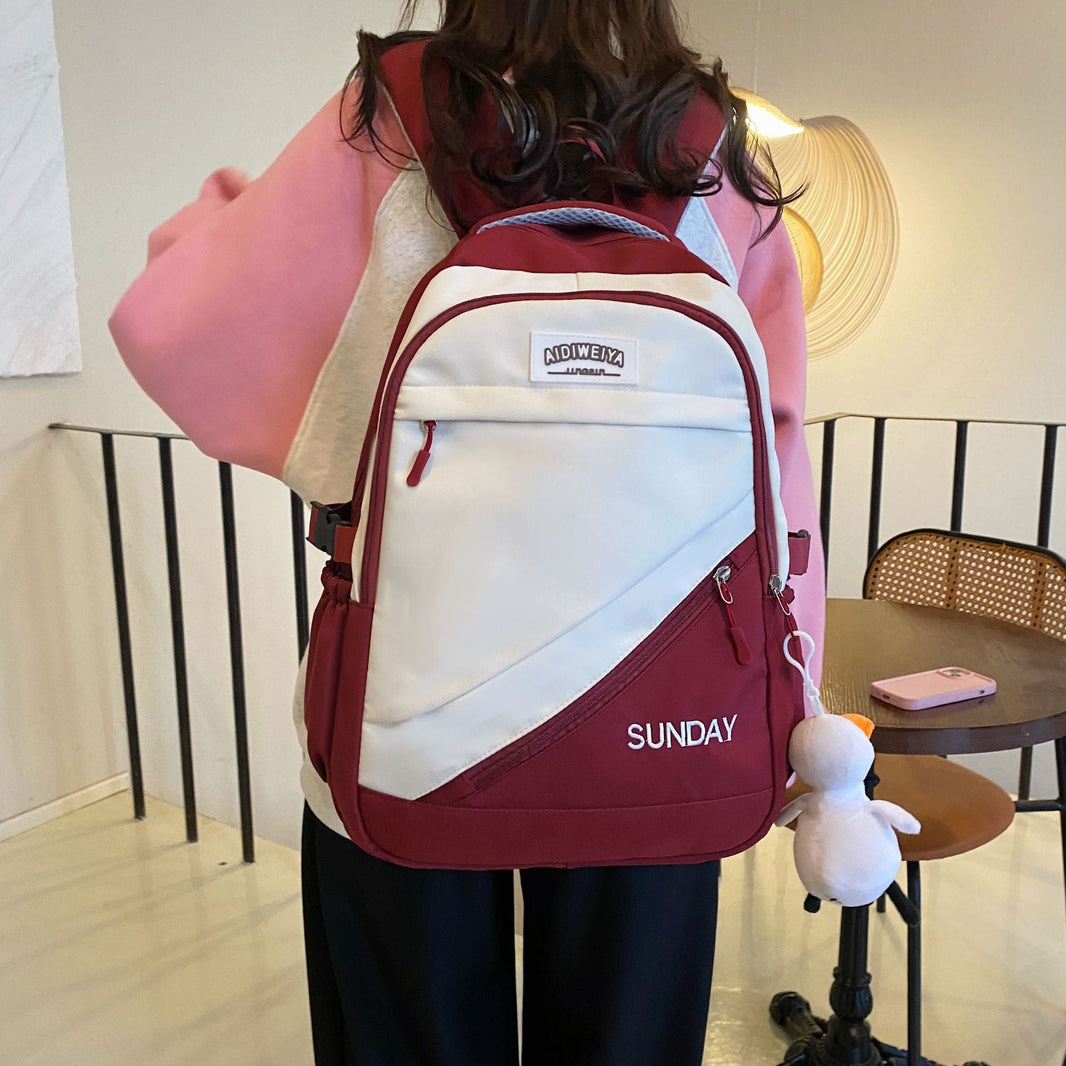 Women's Large Capacity Travel Lightweight Backpack Girls College Students Simple EX-STOCK