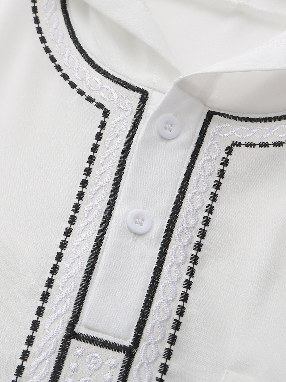 Batas Musulmán para Hombre con Capucha y Bordado de Manga Larga - EX-STOCK Canada