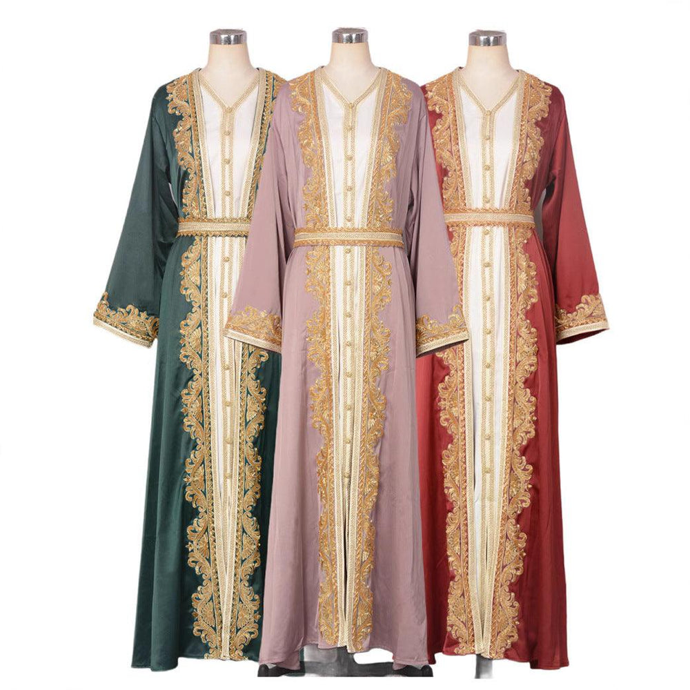 Muslim Women's Wear Beaded Two-piece Set Dress - EX-STOCK Canada