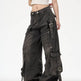 Distressed Washed Oversized Baggy Cargo Jeans Pant - EX-STOCK Canada