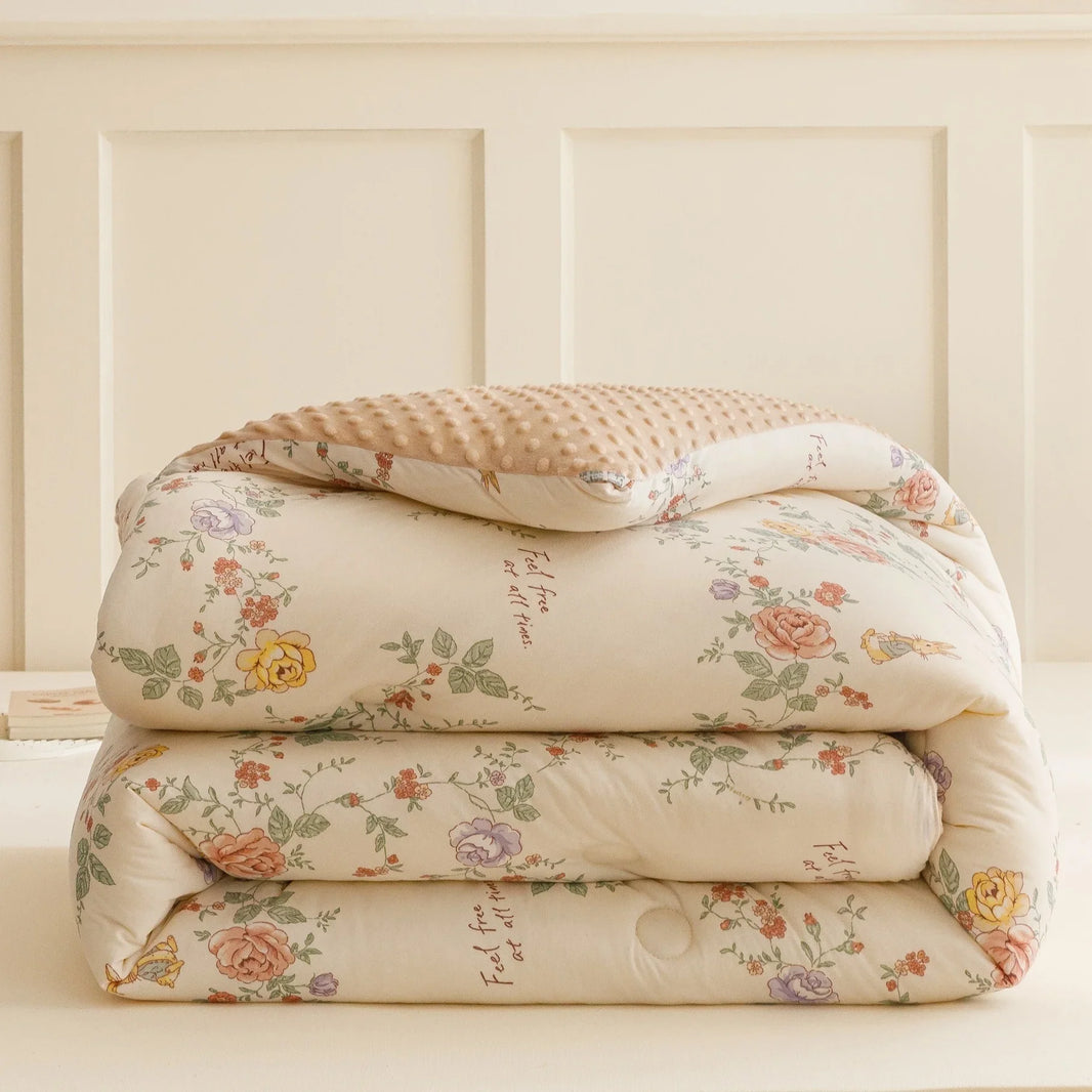 Beanie Velvet Quilt Soybean Fiber Duvet Insert Autumn And Winter EX-STOCK Canada