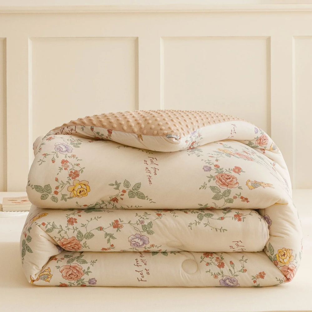 Beanie Velvet Quilt Soybean Fiber Duvet Insert Autumn And Winter EX-STOCK Canada