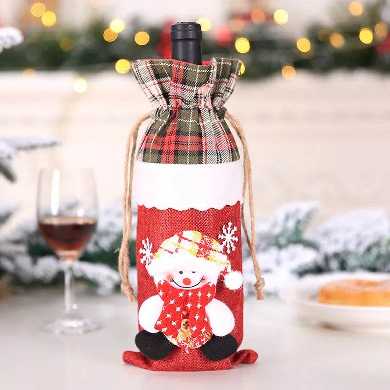 Christmas Decorations Christmas Wine Bottle Socks - EX-STOCK Canada