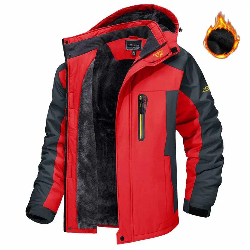 Giacca Invernale con Cappuccio Moda Casual Calda in Pile Impermeabile e Antivento Parka Giacca a Vento da UomoEX-STOCK Canada
